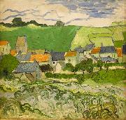 Gezicht op Auvers,, Vincent Van Gogh